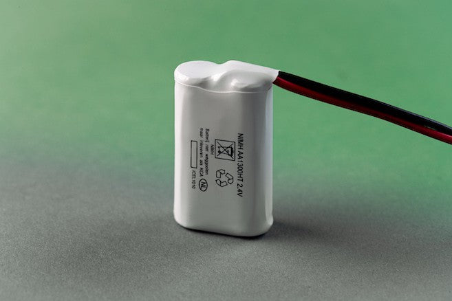 Noodverlichtingsaccu NiMh SBS 2/AA 2,4V-1,3Ah Famostar connector