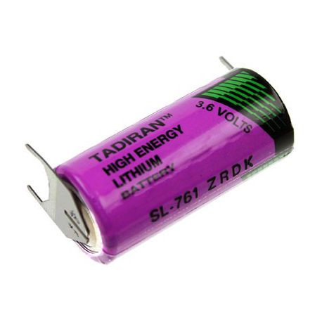 Tadiran lithium 3.6V  2/3AA SL761/PT met printaansluiting