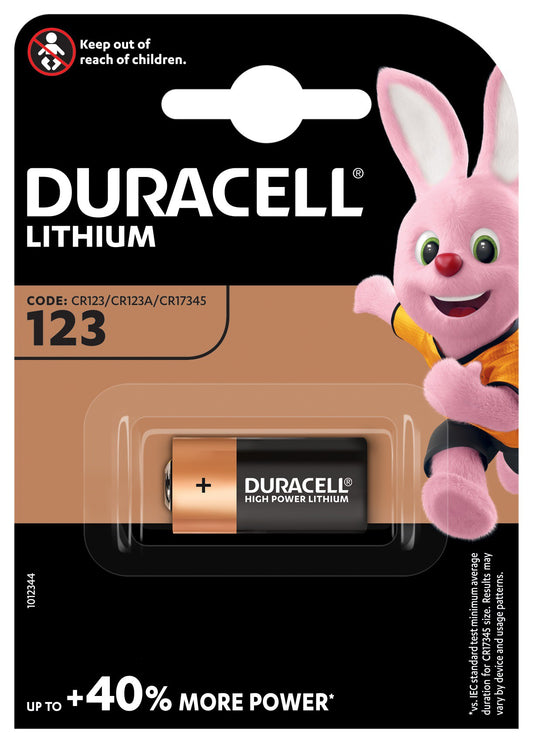 Duracell DL 123 Lithium 3 volt blister 1