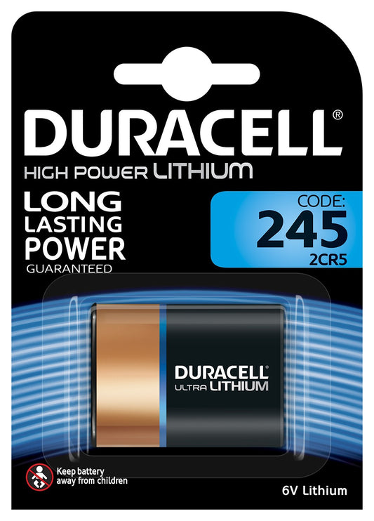 Duracell DL245 2CR5 Lithium 6 volt blister 1
