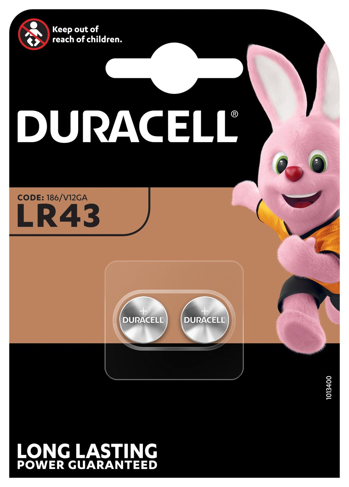 Duracell LR43 V12GA blister 2