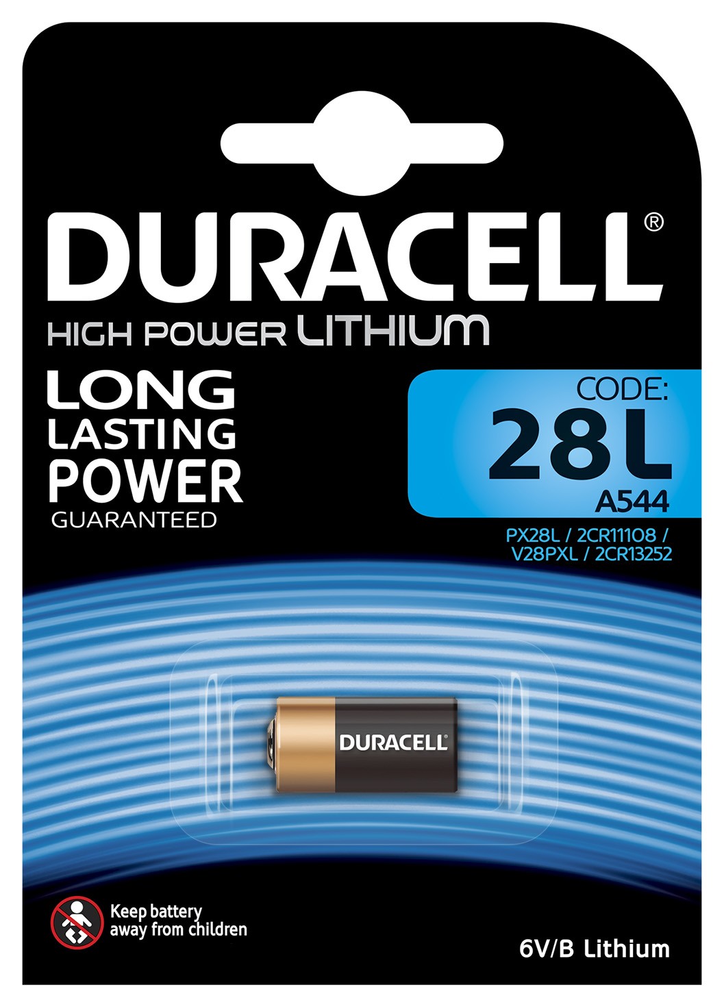 Duracell PX28L Lithium 6 volt blister 1