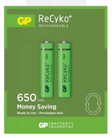 GP Recyko 650 mAh 2st