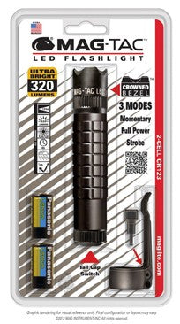 Maglite MAG-TAC Crowned Bezel LED zwart incl.2/CR123
