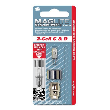 Maglite Xenon vervangingslamp 2D 1 op blister