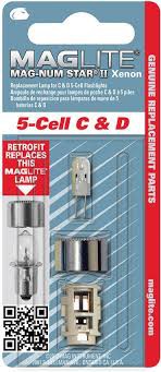 Maglite Xenon vervangingslamp 5D 1 op blister