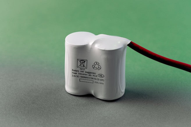 Noodverlichtingaccu 2.4V-1.8Ah SBS met draden