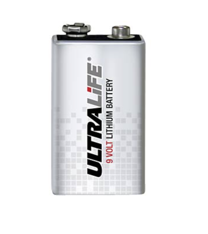 Ultralife Lithium 6FR61 U9VL 9 volt t.b.v. oa. rookmelders