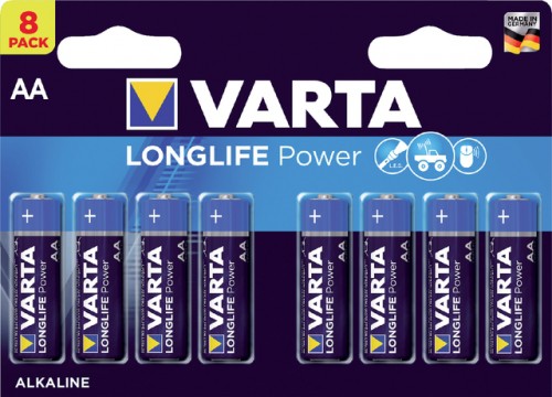 Varta AA LR06 Longlife power 8 blister