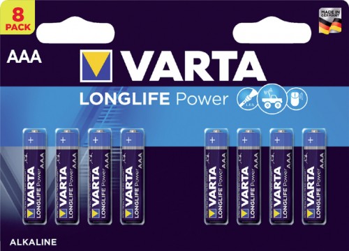 Varta AAA LR03 Longlife power 8 Blister